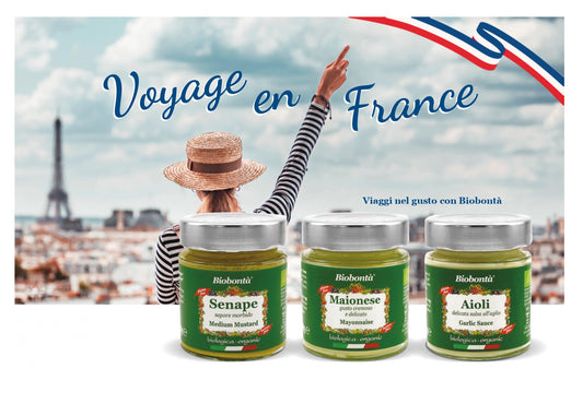 Voyage en France - Maionese classica, Aioli, Senape